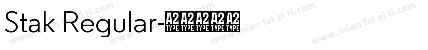Stak Regular字体转换